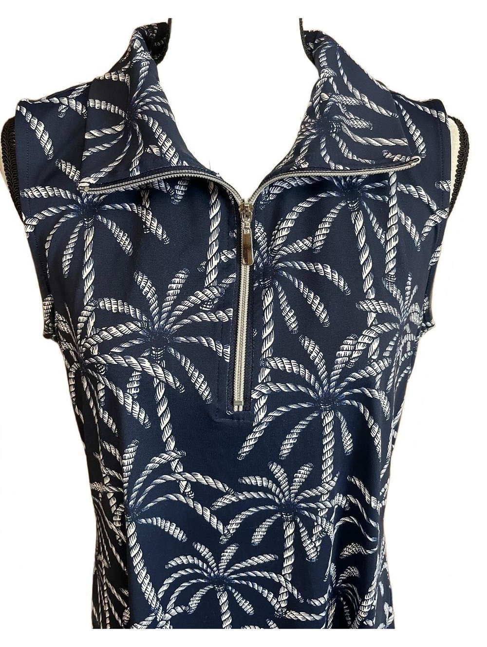 Lulu B sleeveless Palm tree print dress large - Picture 2 of 7